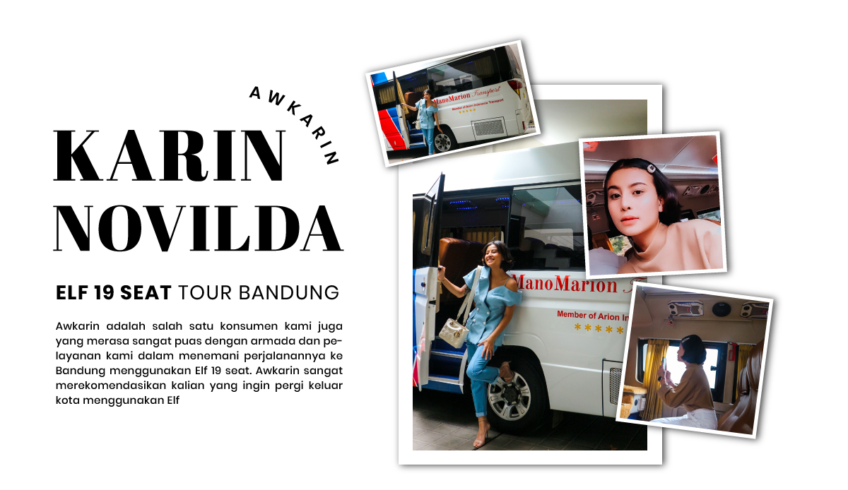 Sewa Elf 19 seat Bersama Awkarin